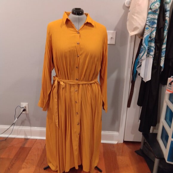 Ashley Stewart Dresses & Skirts - Ashely Stewart Yellow Dress